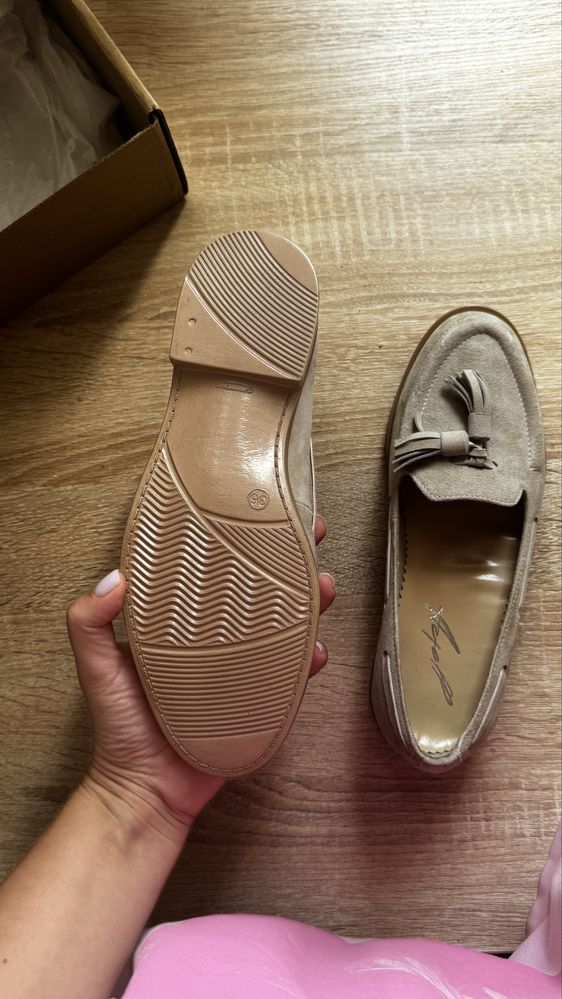 Лофери замш - Artell shoes - 36 розмір - Нові