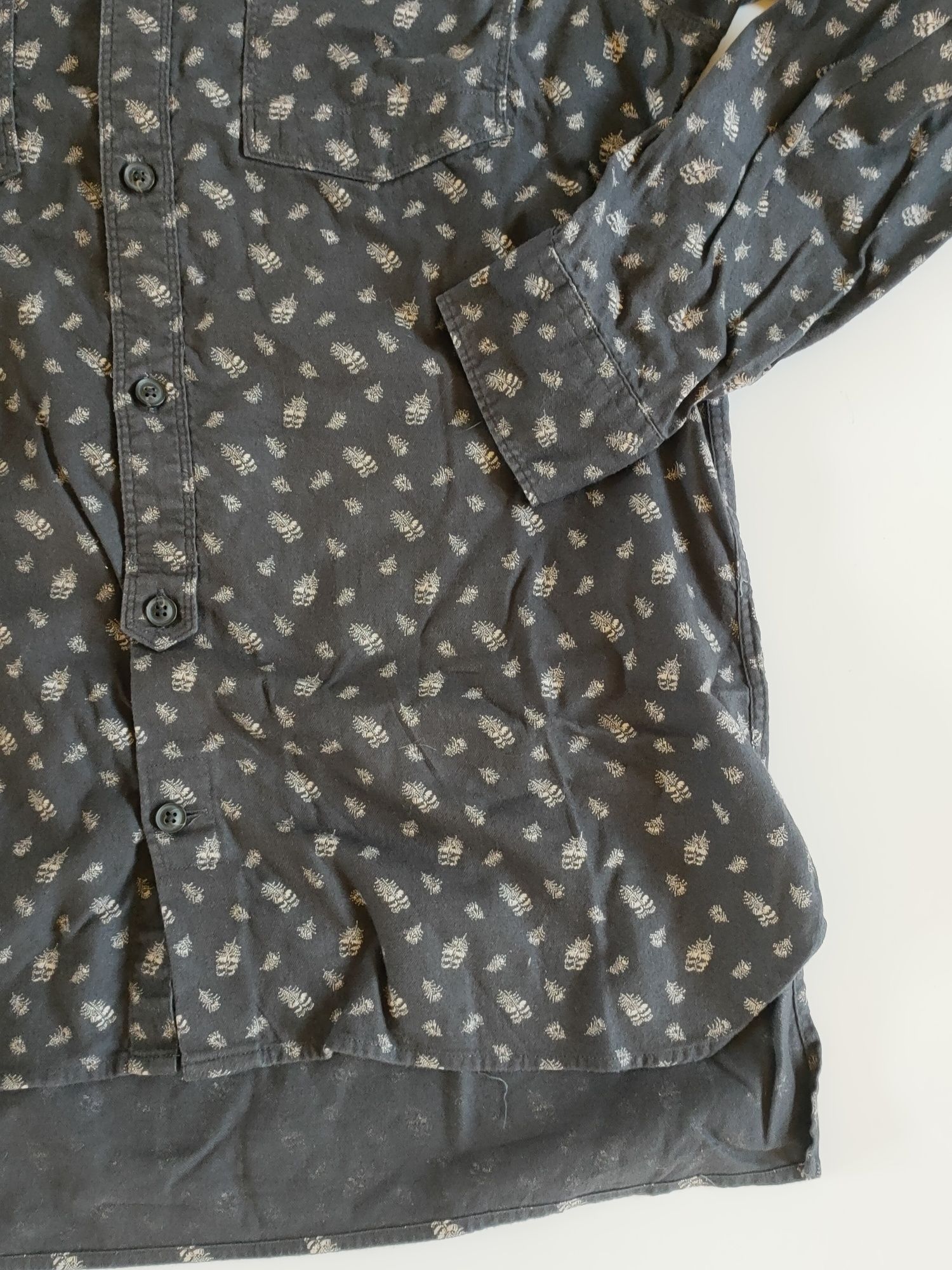 Koszula z długim rękawem czarna AllSaints Pinehurts LS M
