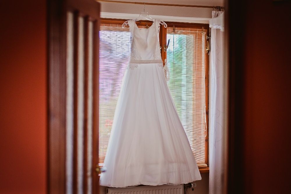 Suknia ślubna Amy Love Bridal CEDRIC r. 36/38 + welon gratis