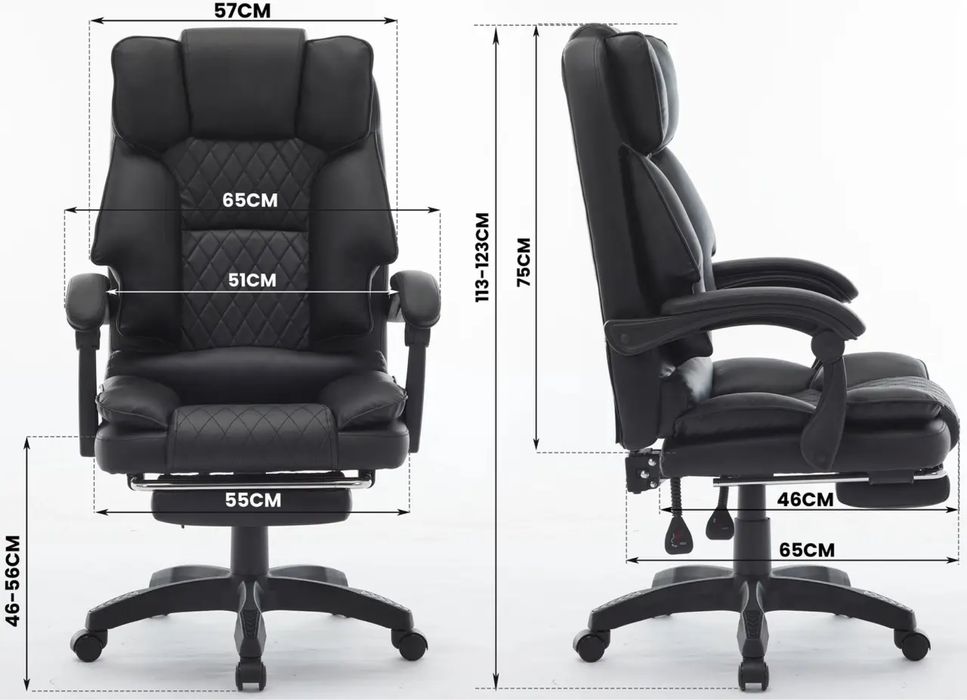 Крісло офісне Diego Comfort Pro (чорне, сіре, коричневе та св.коричн.)