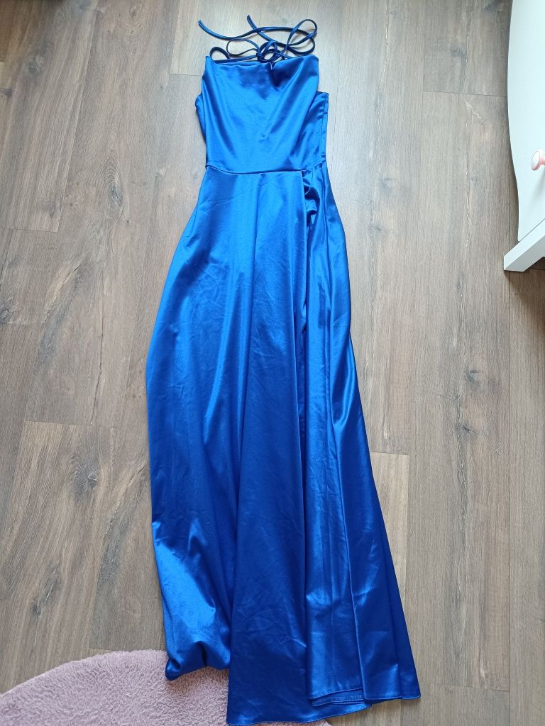 Elegancka, długa sukienka na wesele rozmiar 36