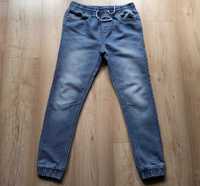 Spodnie joggery jeans - dwie pary    158 cm