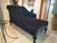 Elegante chaise long em veludo