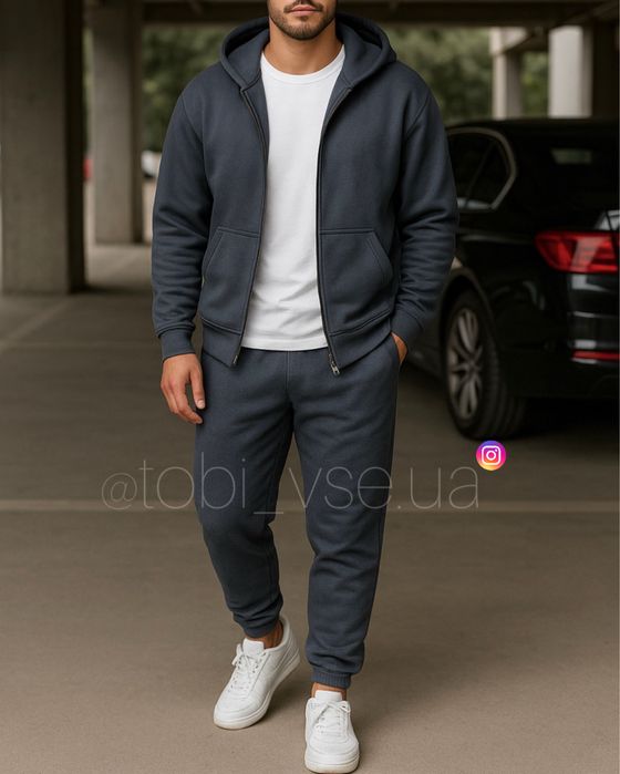 ХІТ‼️ Чоловічий Костюм Теплий на Флісі Спортивний Мужской комплект