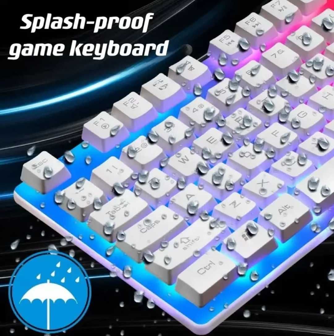 Przewodowa klawiatura Limeide z podświetleniem RGB.