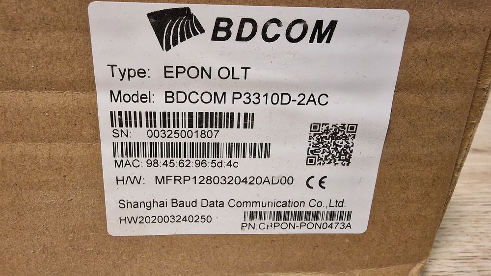 Оптичний лінійний термінал BDCOM P3310D 2AC