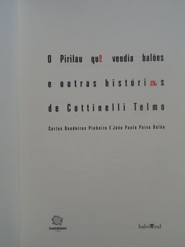 O Pirilau Que Vendia Balões e Outras Histórias de Cottinelli Telmo