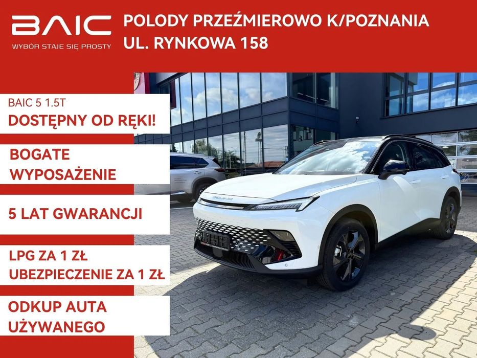 BAIC 5 1.5 177KM | Comfort |kamera 360 | czujniki przód/tył | okno dachowe |