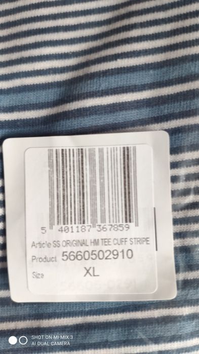 Levi's t-shirt w niebiesko-białe paski rozm XL