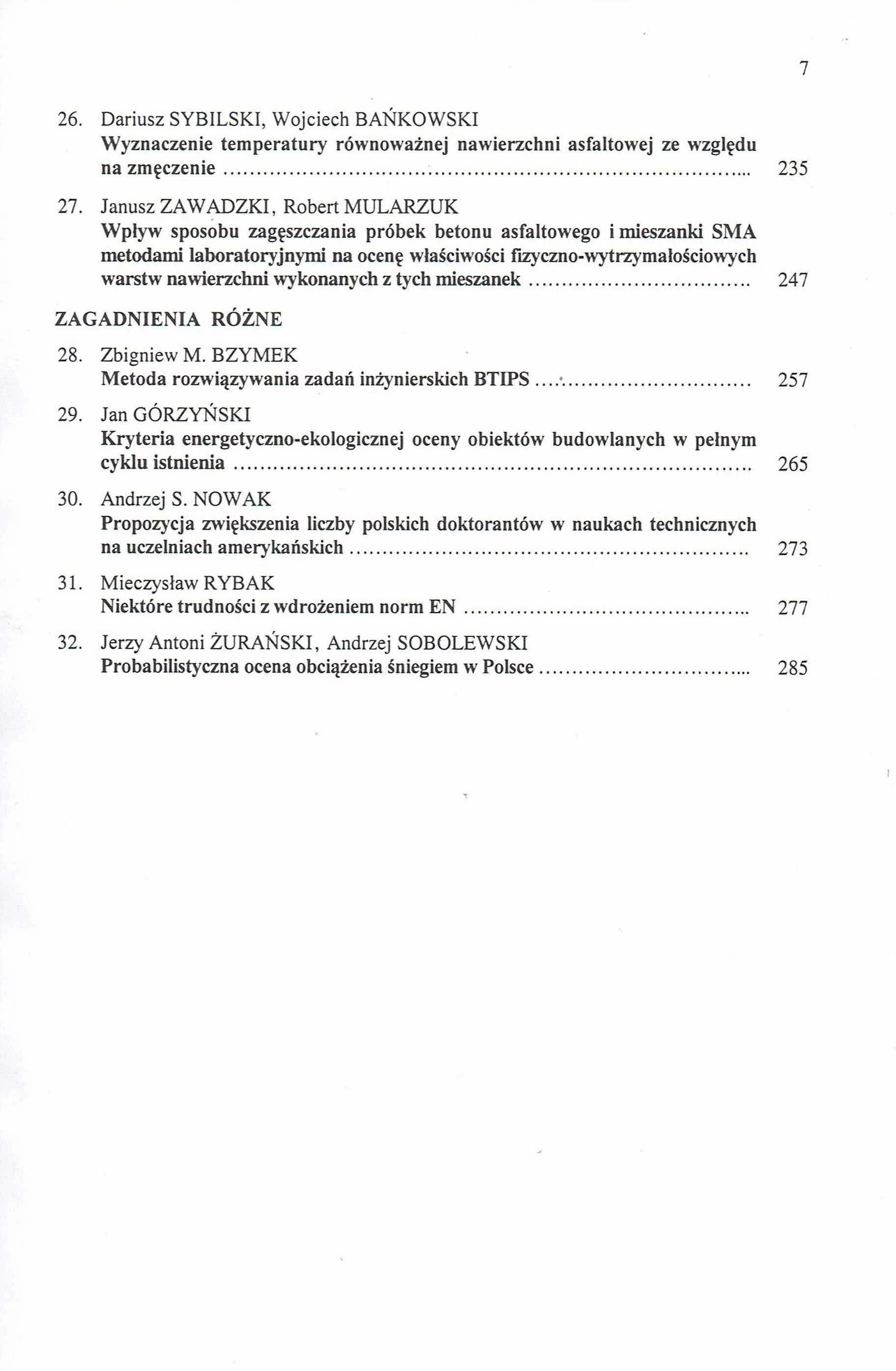 Problemy naukowo-badawcze budownictwa 4 Inżynieria komunikacyjna mosty