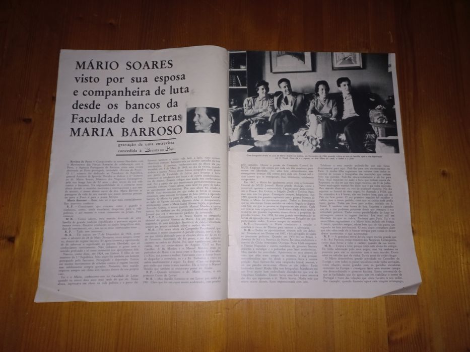 Revista Do Povo 1974 Mário Soares.