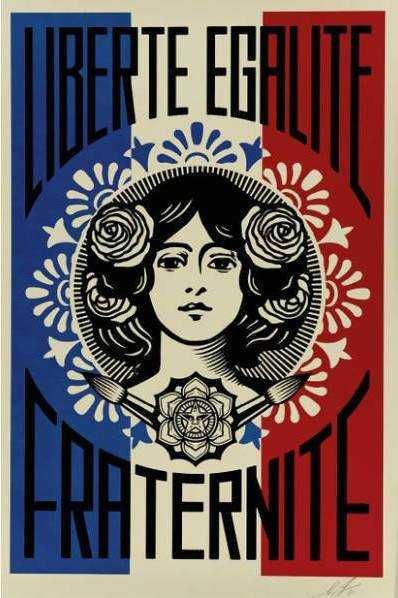 Obey - Shepard Fairey - LIBERTÉ, ÉGALITÉ, FRATERNITÉ - Litografia Ass.