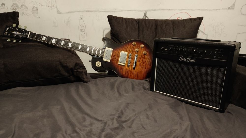 Gitara , wzmacniacz i kabel