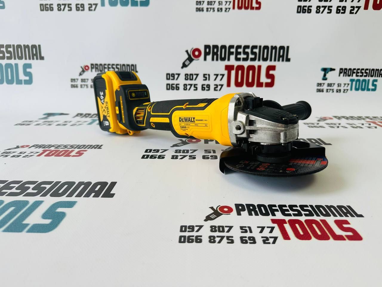 Акумуляторна Болгарка DeWALT DCG405P2 36V 8Ah Балгарка Девальт 1200Вт