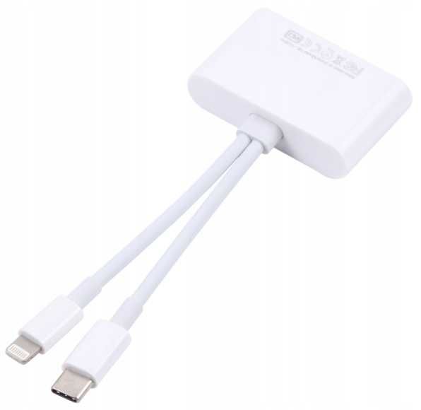 Adapter 3W1 Lightning USB C do SD/TF/USB 124