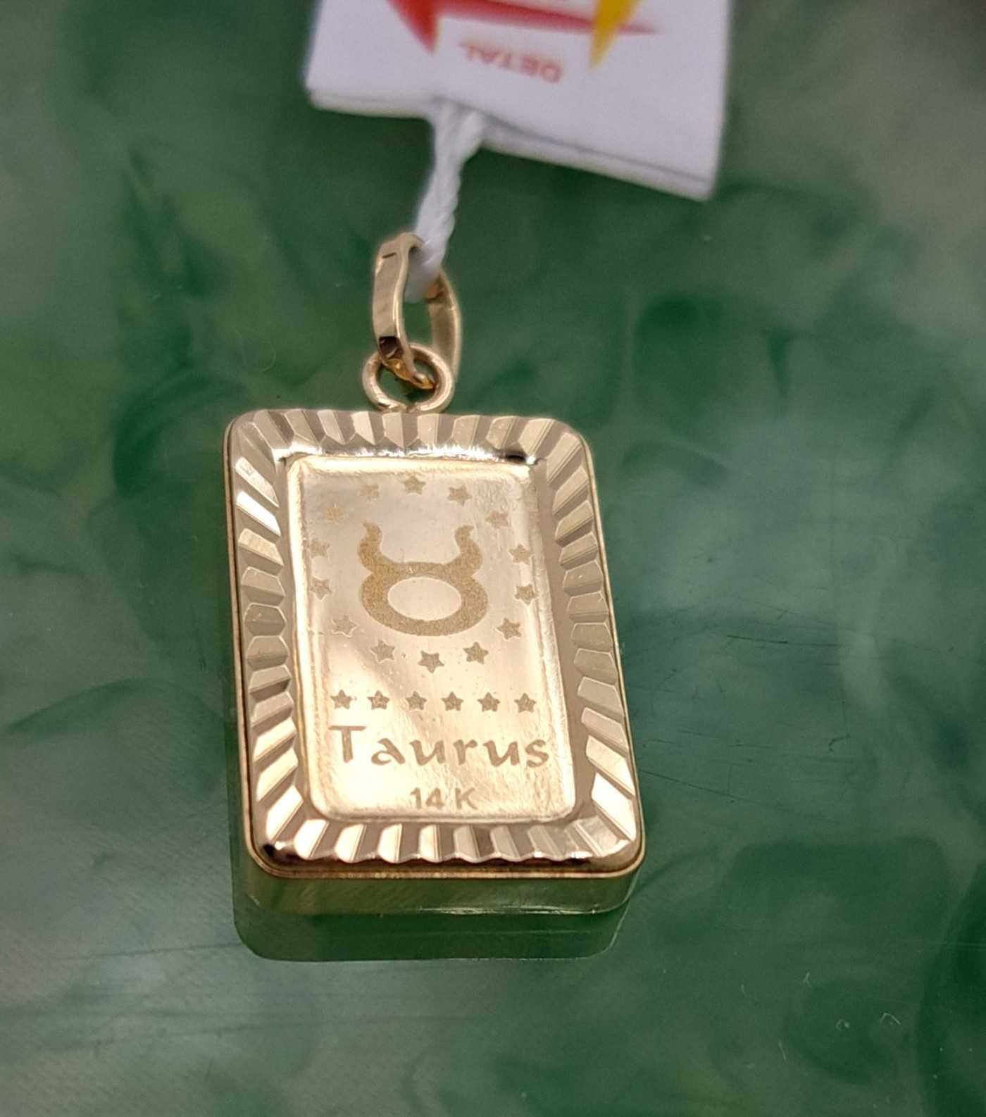 WYPRZEDAŻ !-25% Wisiorek Złoty 585 Znak Zodiaku BYK Z-1154