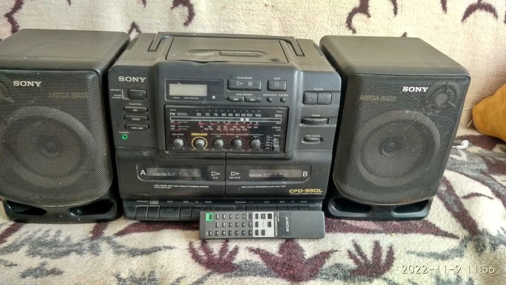 Магнітофон SONY 2-х касетний