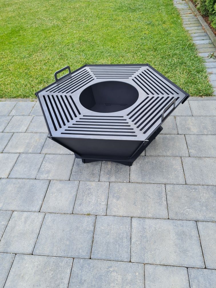 Palenisko ogrodowe składane turystyczne grill blacha 3mm  ruszt.