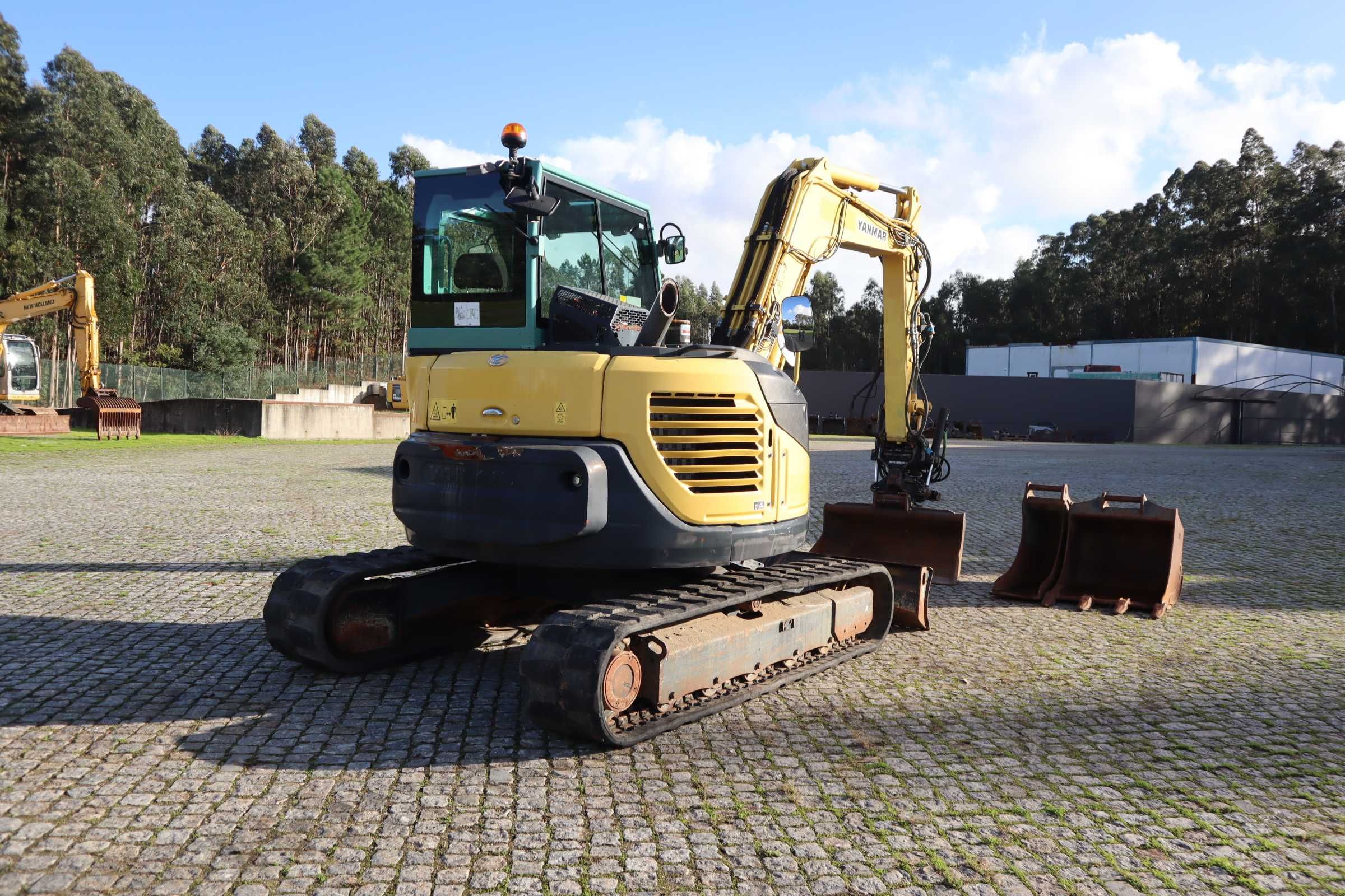 2015 Yanmar ViO80-1A Mini Escavadora Giratória