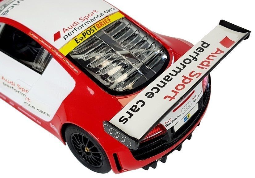 Auto R/C Audi R8 LMS Rastar 1:14 Biało-Czerwone