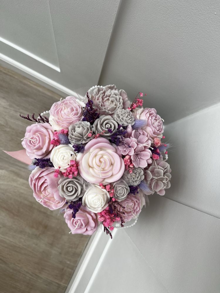 Flower box ze świec sojowych