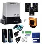 Automat do bramy przesuwnej FAAC 740 Zestaw + lampa XLED