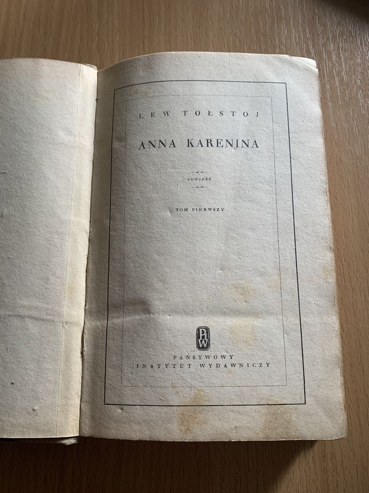 „Anna Karenina” Lew Tołstoj