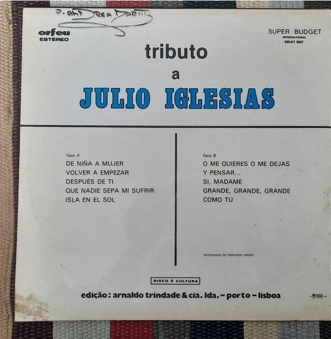 Tributo a Julio Iglesias -vinil