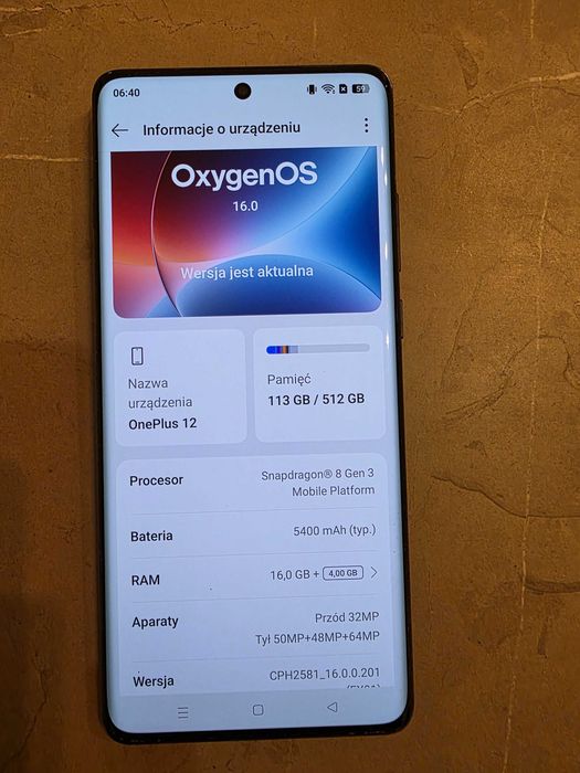 One plus 12 stan idealny