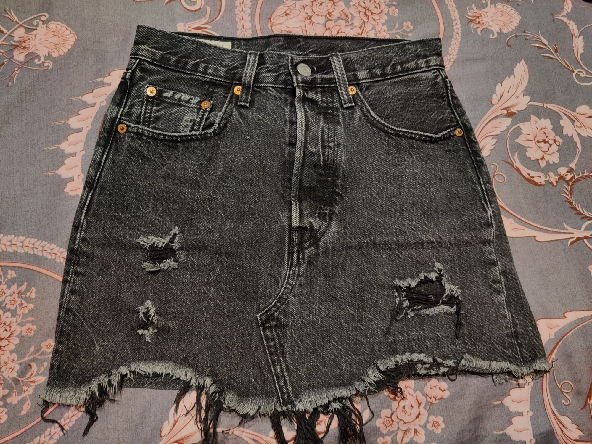 Стильная Джинсовая Юбка Levis , 24 размер , Идеал
