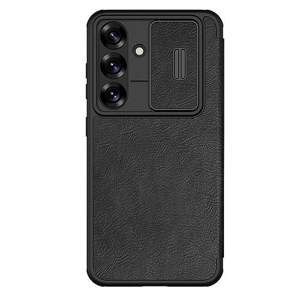 Etui Nillkin Qin Pro na Samsung Galaxy S25+ z klapką i osłoną aparatu