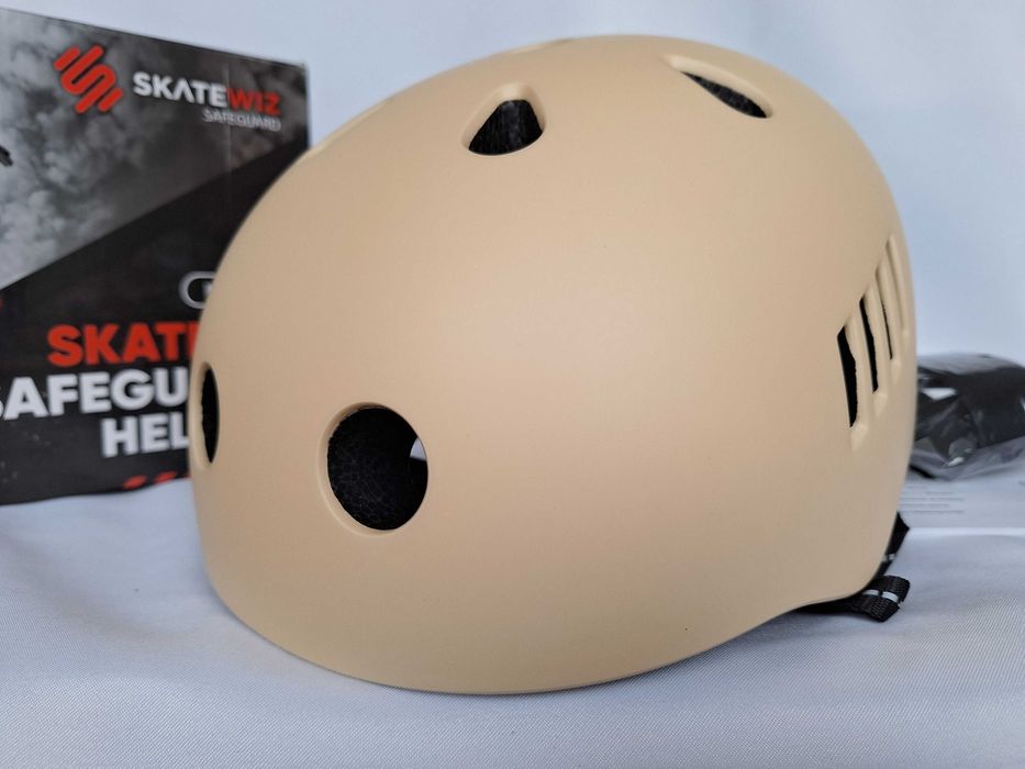 Kask rowerowy Skatewiz Safeguard Helmet Sand L 57-61cm BMX Skate