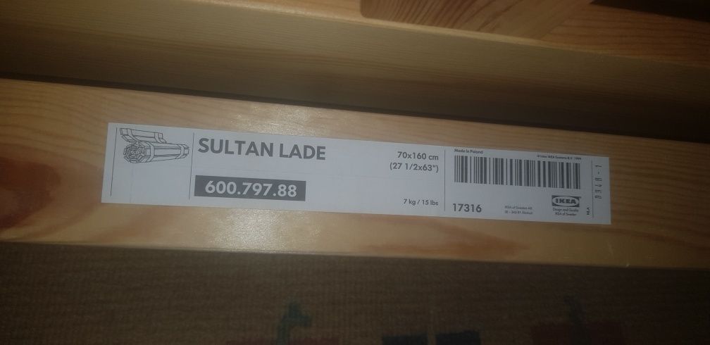 Lóżko dzieciece Sultan Lade Ikea