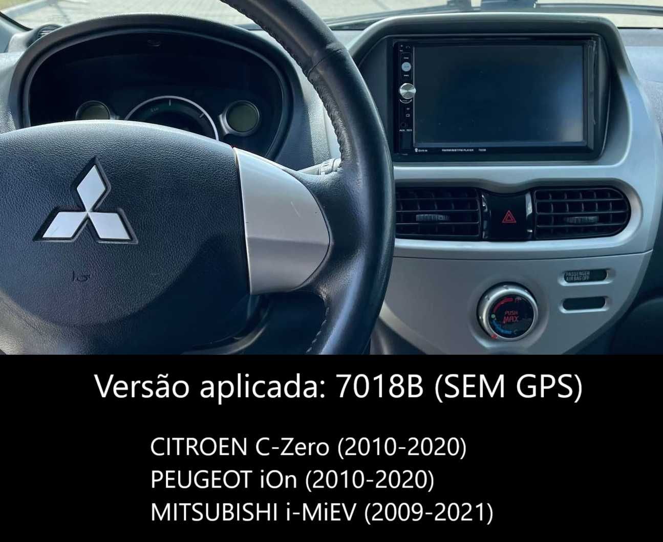Rádio 2DIN Citroen C-Zero • Peugeot iOn • Mitsubishi MiEV • Android
