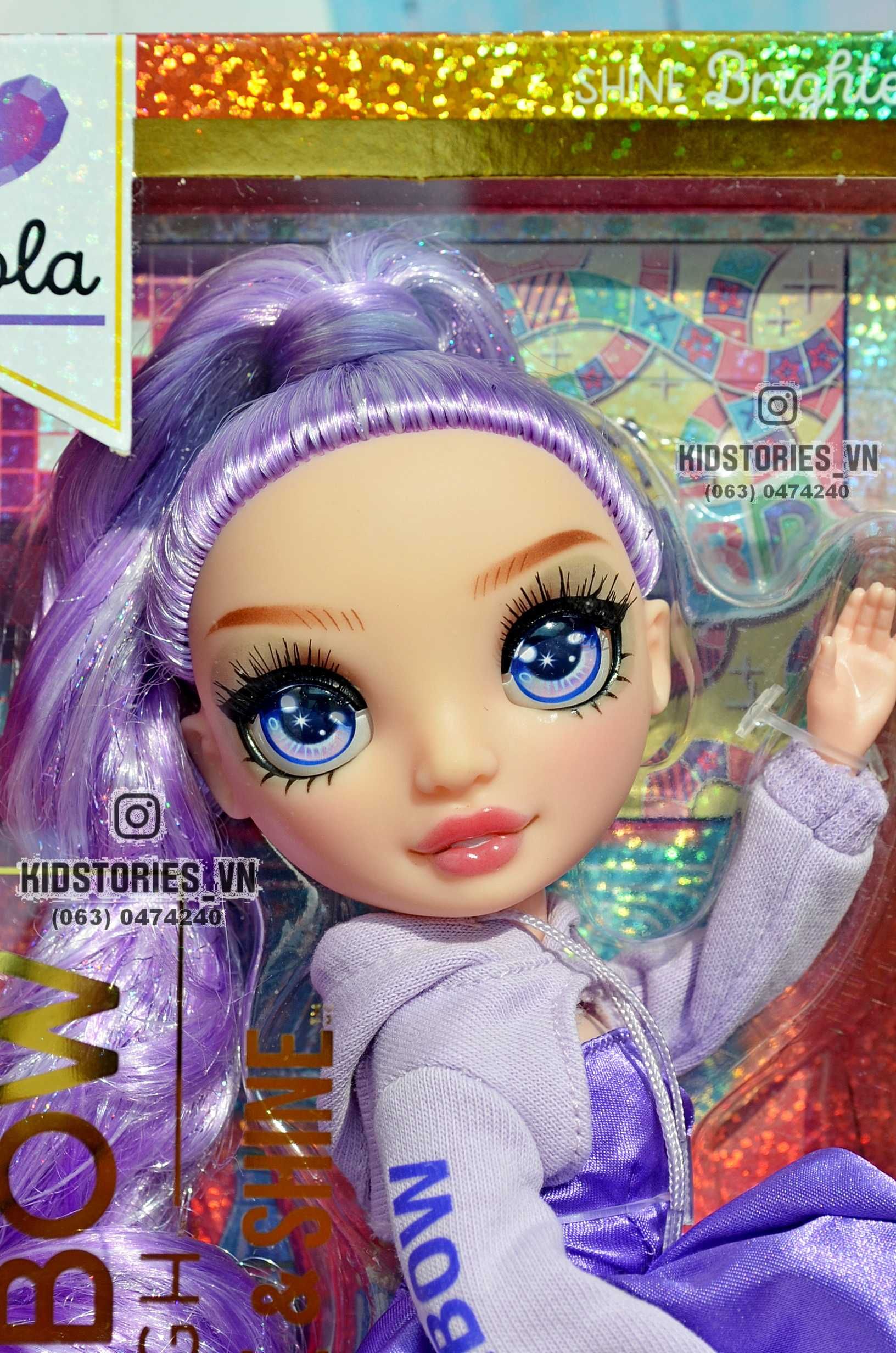 Rainbow High Sparkle & Shine Viola лялька рейнбоу хай блиск і сяйво