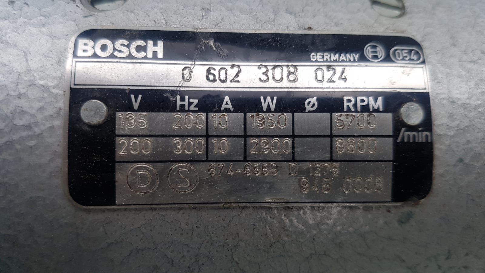 Szlifierka Bosch wysokoobrotowa 300HZ 200V