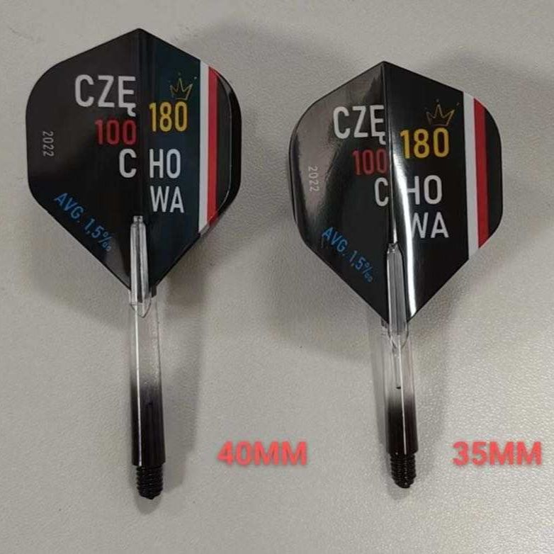 100x komplet Piórka dart standard 100 micronow lotki rzutki darts