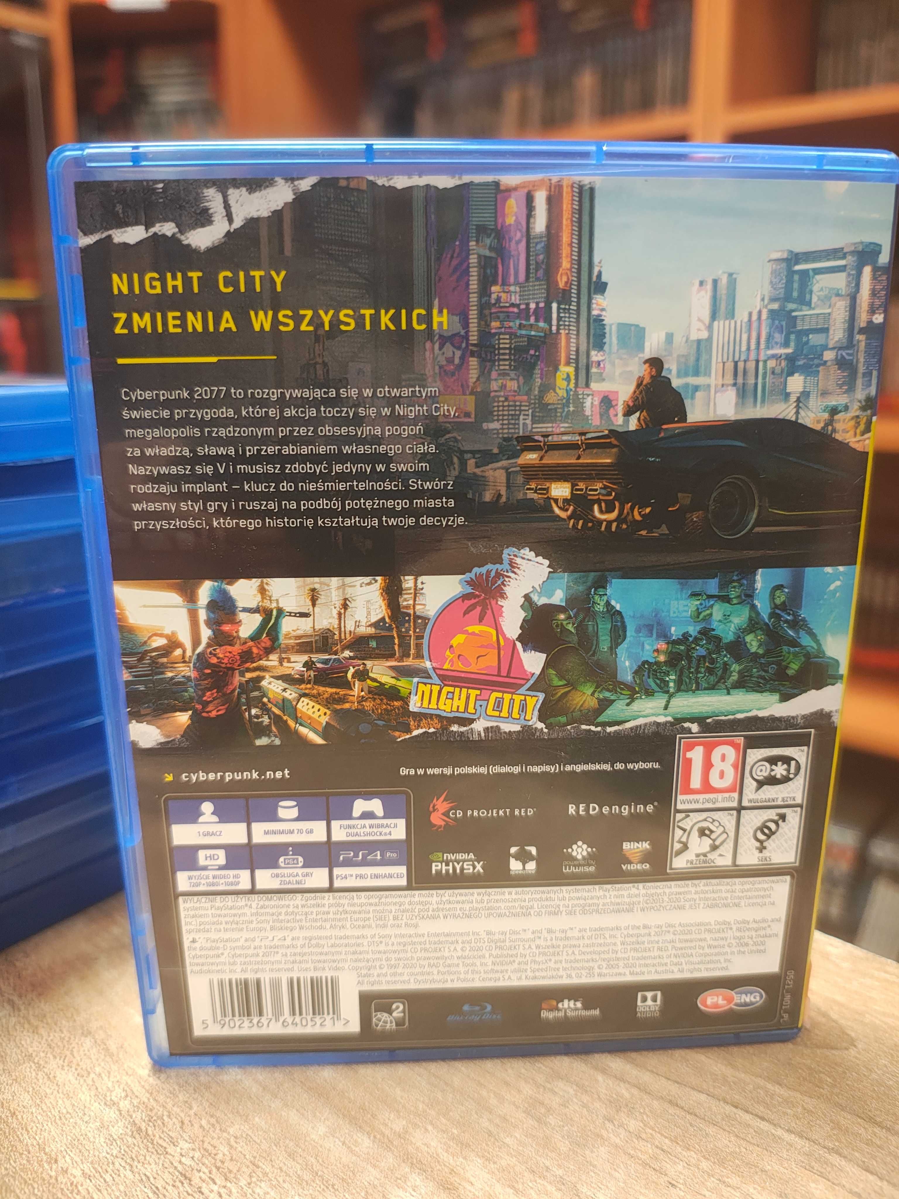 Cyberpunk 2077 Sony PlayStation 4 (PS4) PS5 Wymiana Skup SklepRetroWWA