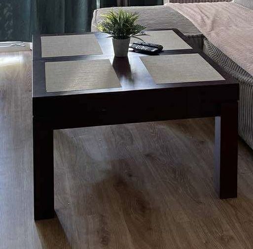 Stół/ława drewniany rozkładany 4 krzesła