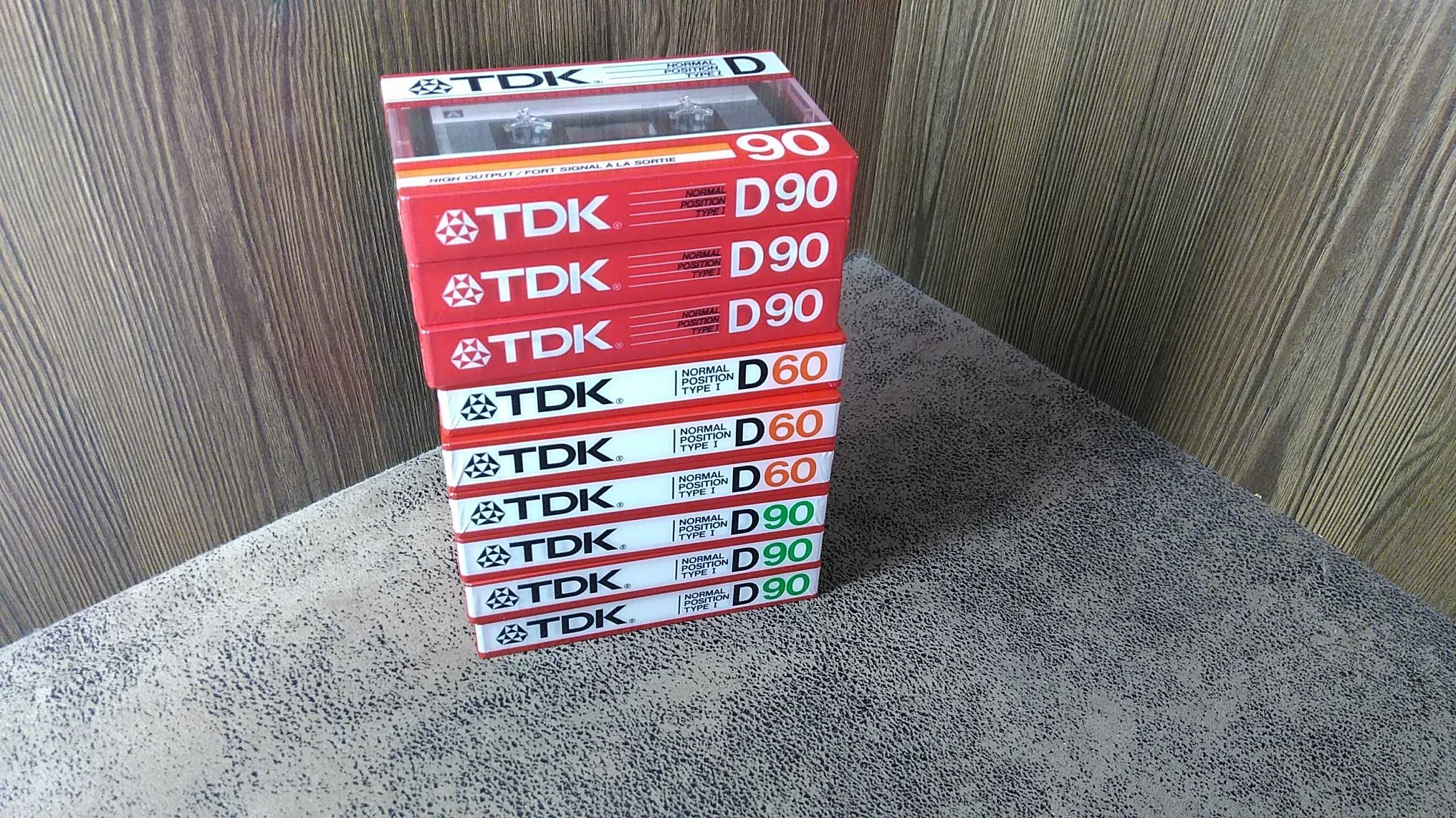 Аудіокасети  TDK D  60-90   нові 85р86р