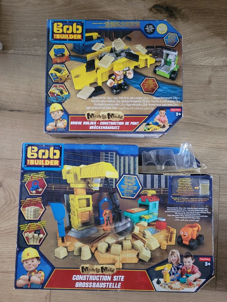 Bob Budowniczy plac budowy naprawa mostu piasek kinetyczny FisherPrice