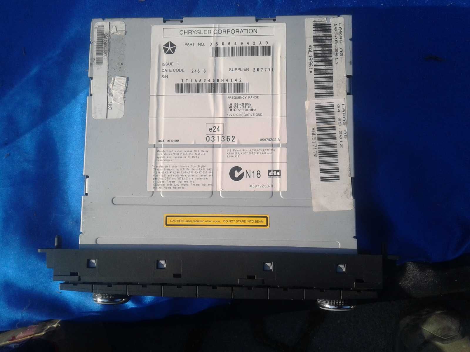 Nowe Radio CD Dodge Journey Oryginalne Chrysler
