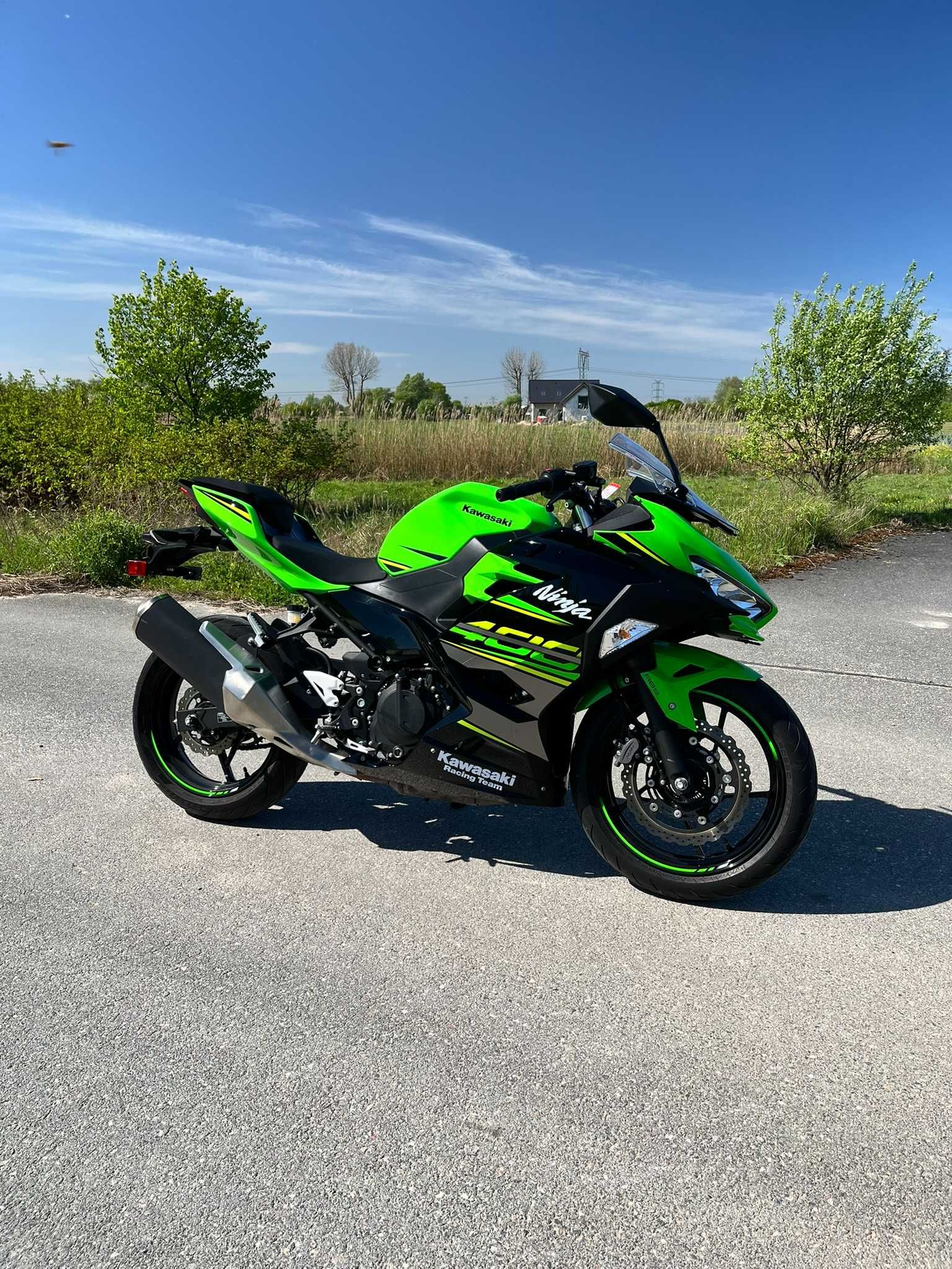 Kawasaki Ninja 400 ABS 2018 delikatnie uszkodzony 9628km tor torówka