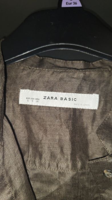 Brązowa czekoladowa koszula tunika Zara