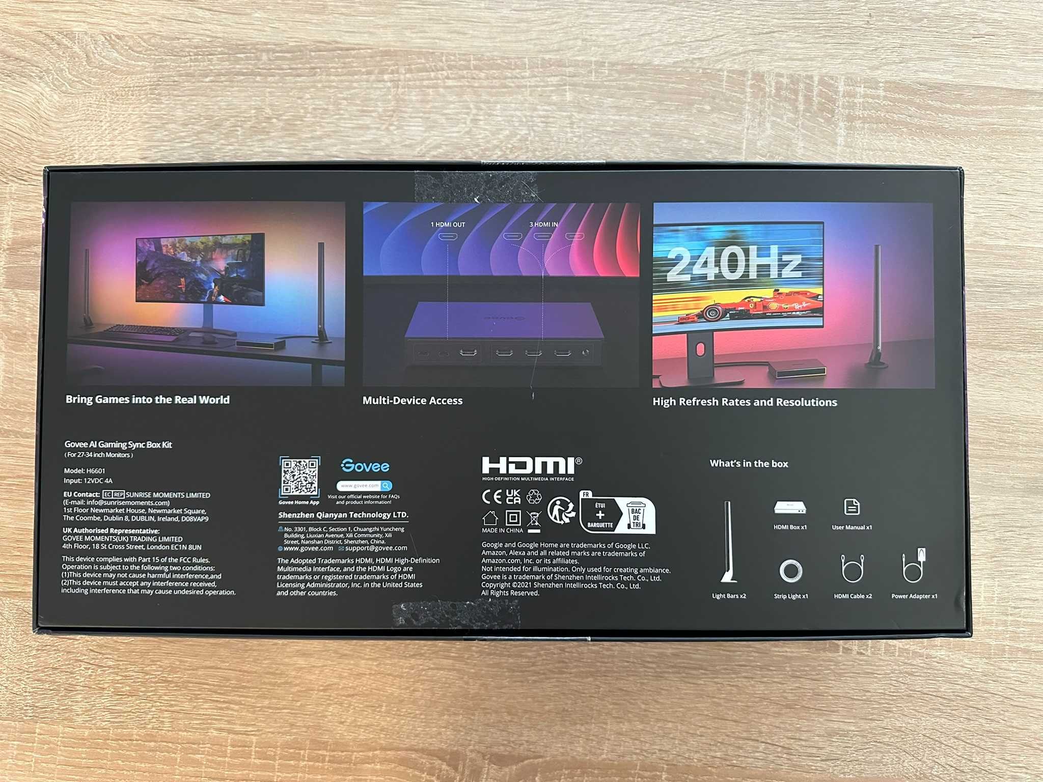 GOVEE SMART AI GAMING SYNC BOX KIT H6601, oświetlenie jak ambilight