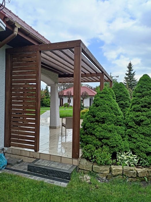 Altanka, wiata, zadaszenie, plac zabaw, sauna.