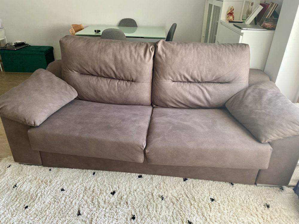 Sofá-Cama Cinzento
