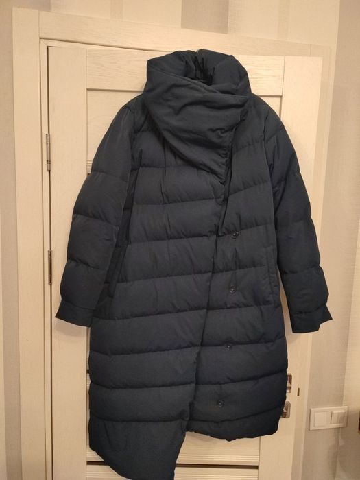 Платья  из  пуха синее