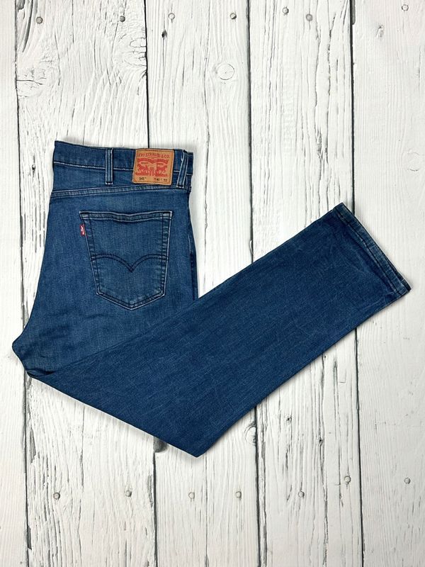 Levis 541 Jeansy Męskie Spodnie Slim Taper Stretch Logowane r. W40 L32