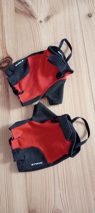 Rękawiczki rowerowe btwin Decathlon dla dziecka 4-7 lat